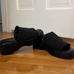 Black Platform Sandals